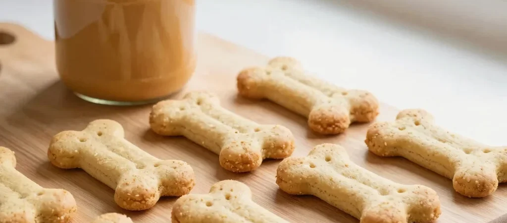 Three-Ingredient Peanut Butter and Pumpkin Dog Biscuits