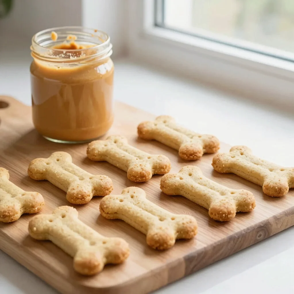 Three-Ingredient Peanut Butter and Pumpkin Dog Biscuits